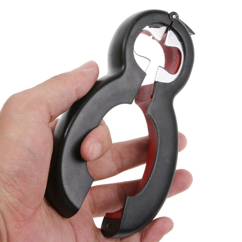 6 In 1 Multi Opener, Stainless Steel Manual Jar Opener Non Slip Open Sesame UK