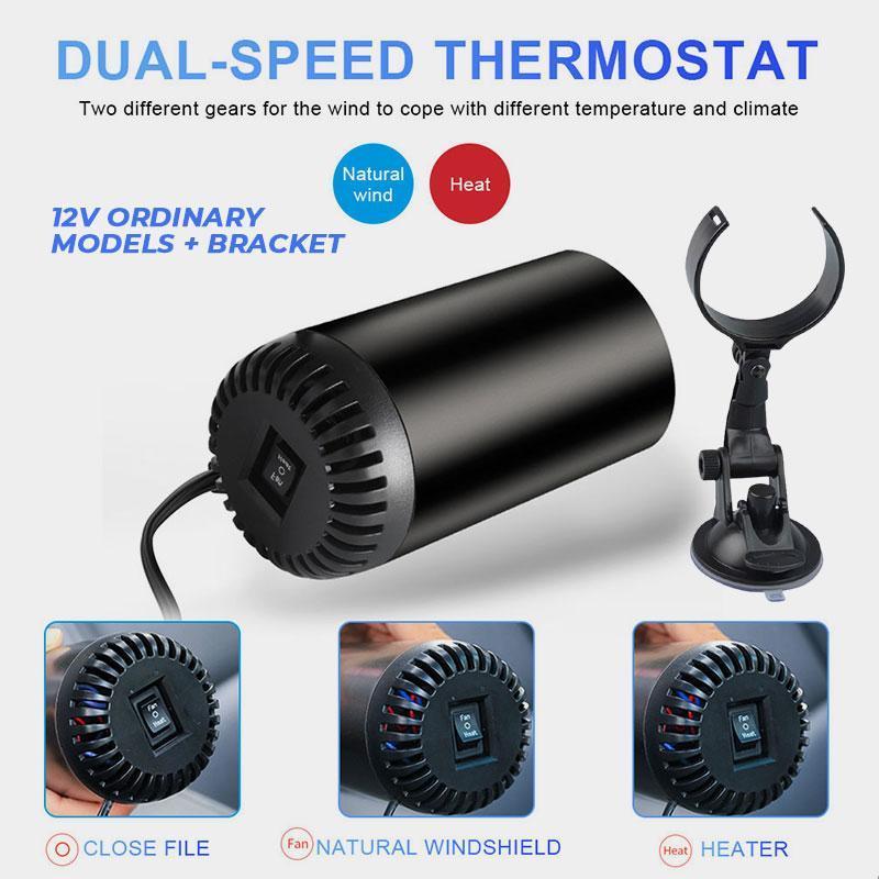 Ventilatore ad aria calda per auto a forma di tazza a riscaldamento rapido😎