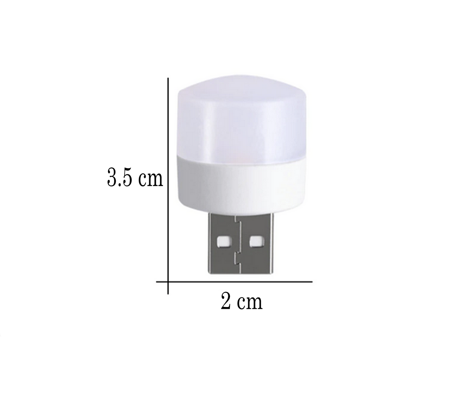 USB-LED-Nachtglühbirne, Mini-Warmlicht, tragbare Beleuchtung, 1 W 