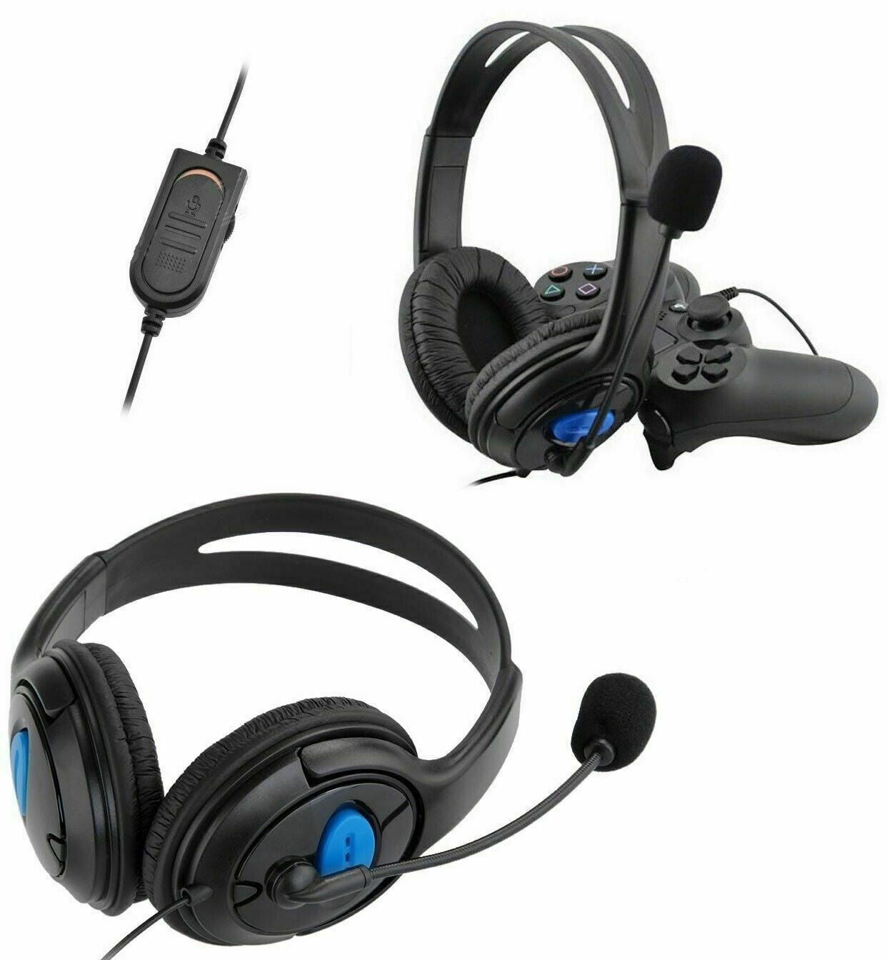 XL-Gaming-kompatible Kopfhörer für Playstation 4/5 – PC-Headset mit HSB-Mikrofon