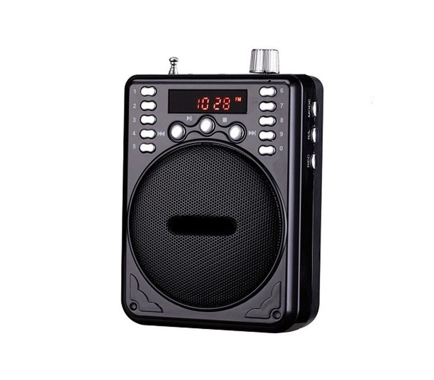 Amplificatore Vocale Portatile Con Microfono Ad Archetto K863 Player MP3 USB REC