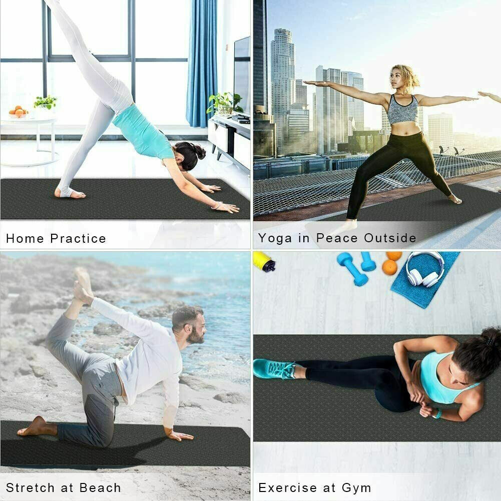 TAPPETINO YOGA FITNESS TAPPETO PALESTRA AEROBICA PER GINNASTICA MATERASSINO