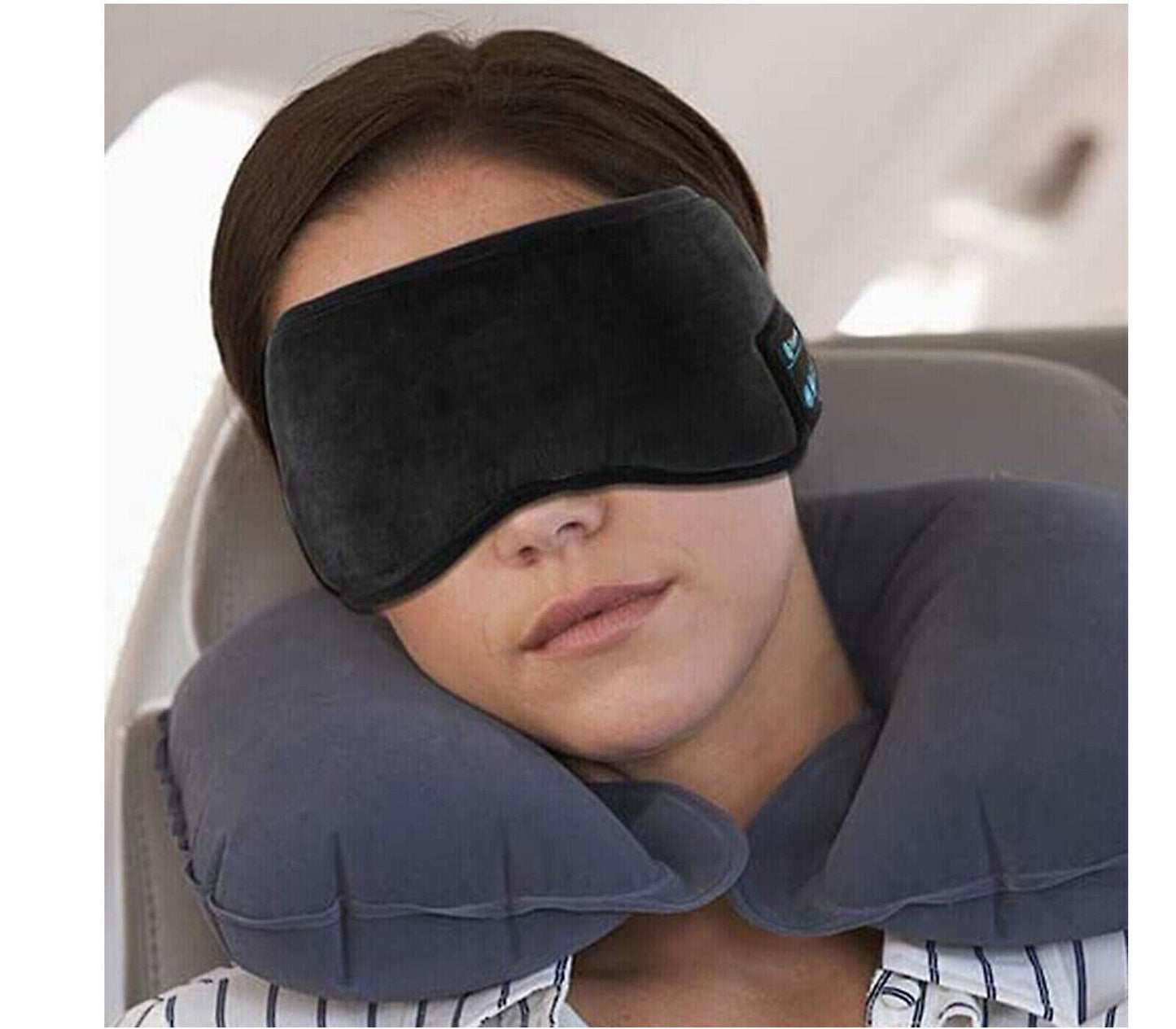 Maschera Fascia Bluetooth Per Occhi Maschera Viaggio Cuffie Wireless Sonno Q-YZ1