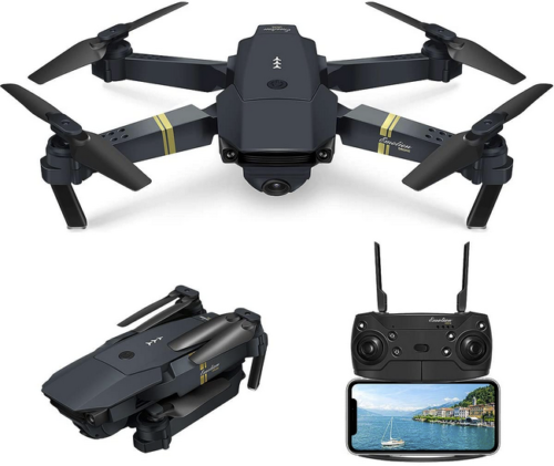 MINI DRONE QUADRICOTTERO PIEGHEVOLE CON TELECAMERA TELECOMANDO O SMARTPHONE WIFI