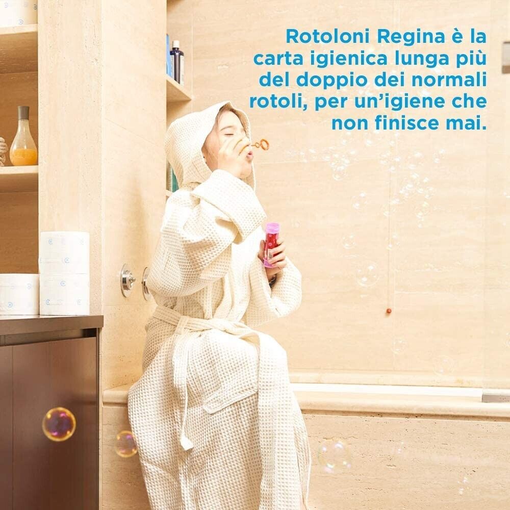 Rotoloni Regina 42 Rotoli, Maxi Pack scorta 100% Ita, Carta igienica di qualità