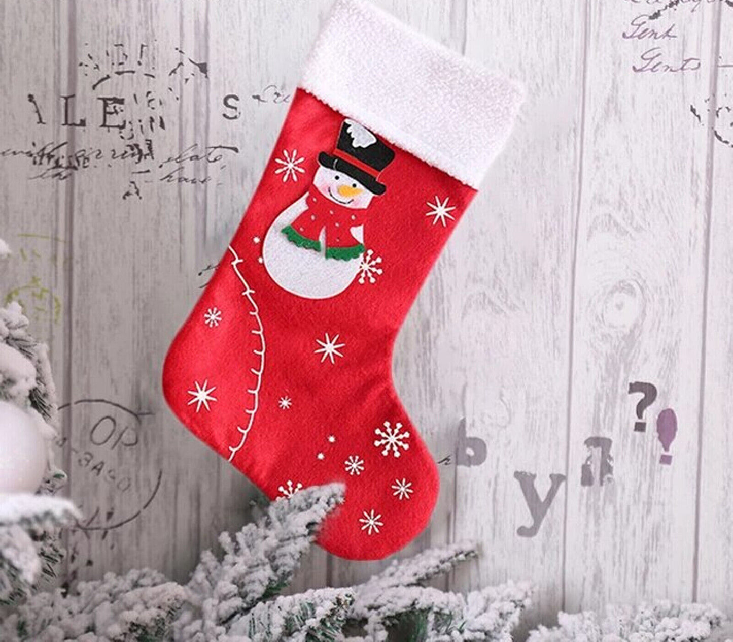 Calza Della Befana Vuota Set 3PZ Calza Natale Da Appendere Decorazioni Natalizie