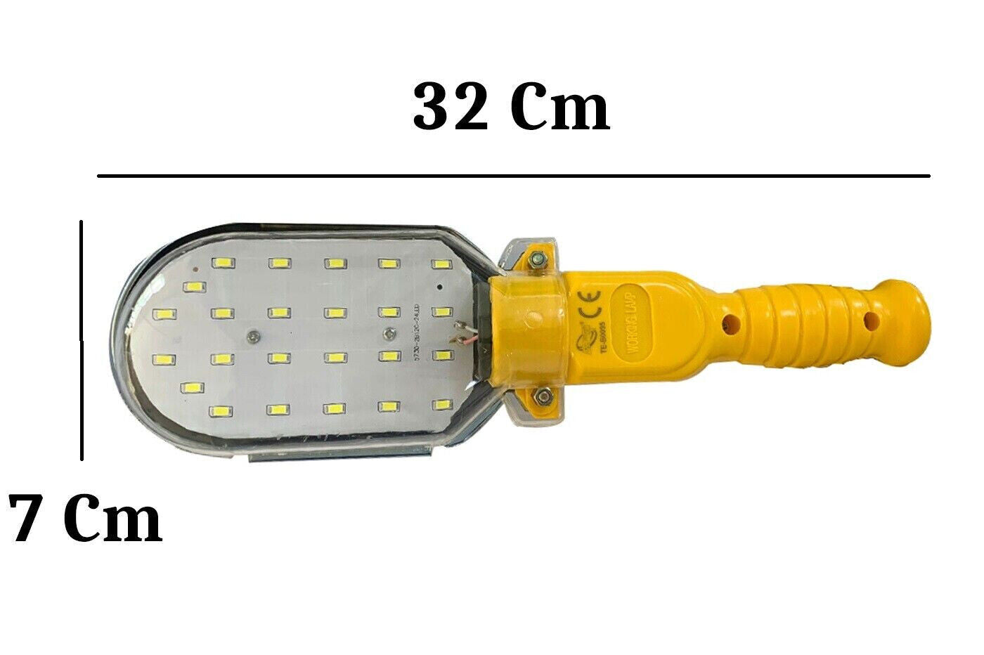 Lampada Da Lavoro 220V Torcia con gancio 24 LED SMD 10mt TE-B0095