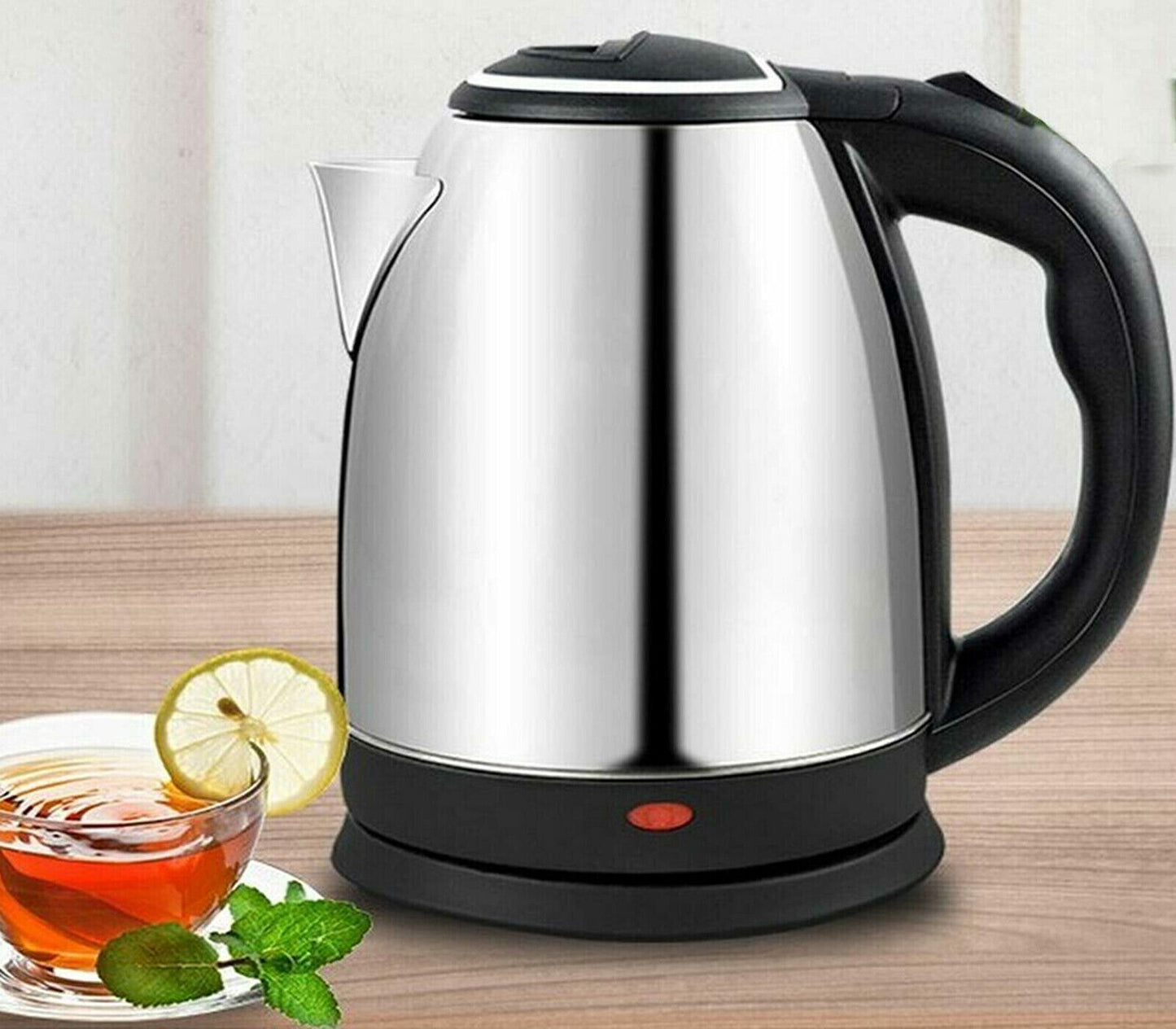 Bollitore elettrico in acciaio 1500W scalda bevande 2L acqua tisane te