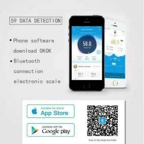 Bilancia Pesa Persona Digitale, Senza Fili Intelligente per IOS e ANDROID
