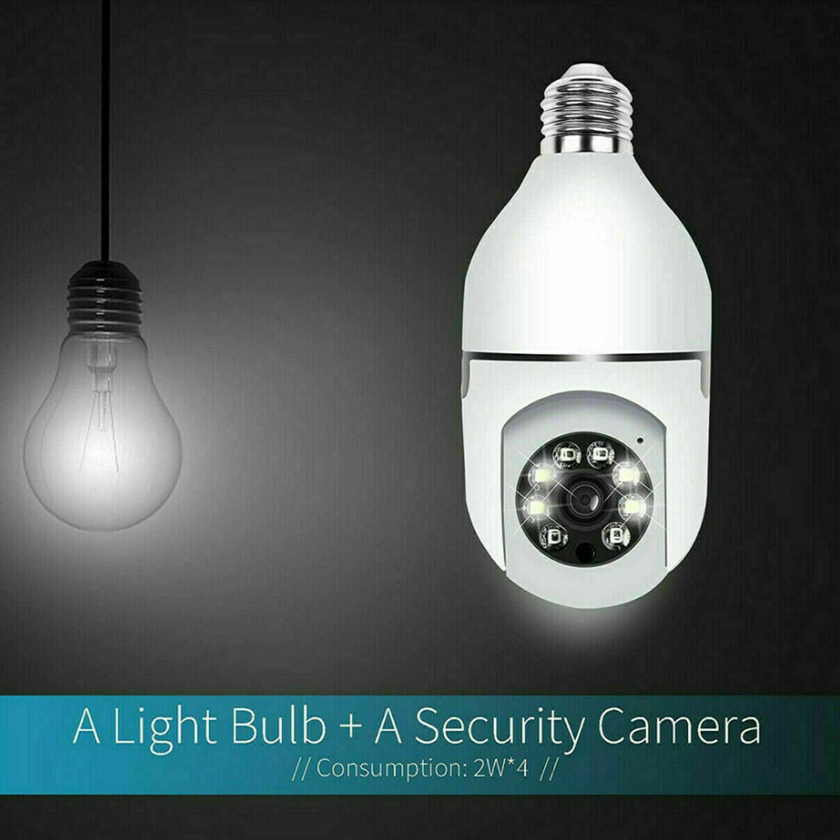 TELECAMERA IP CAM PTZ WIFI CAMERA DOME WIRELESS SPEED ZOOM YOOSEE LAMPADINA E27