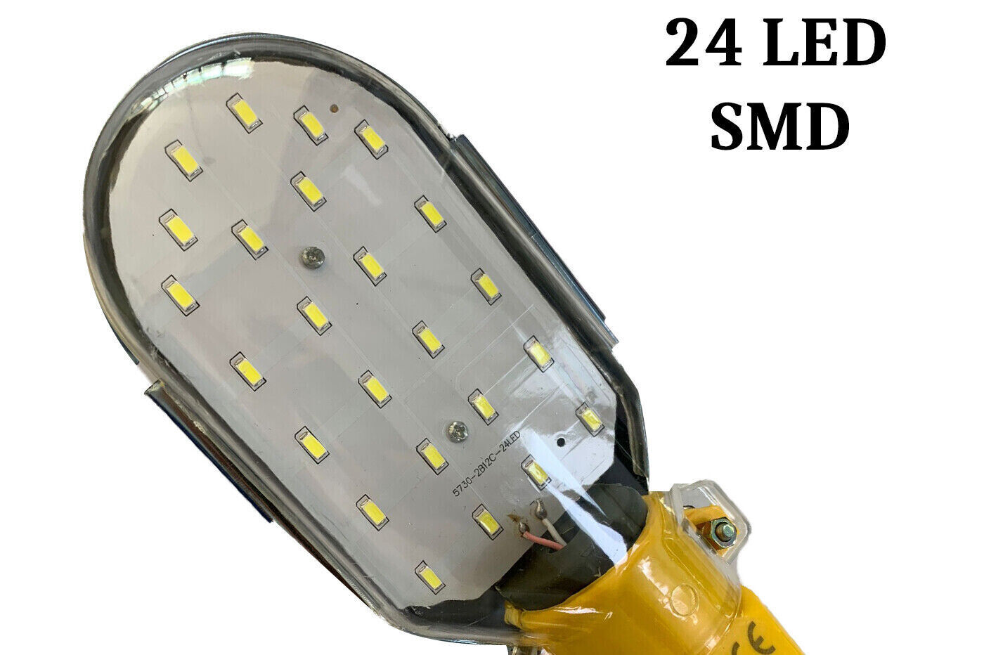 Lampada Da Lavoro 220V Torcia con gancio 24 LED SMD 10mt TE-B0095