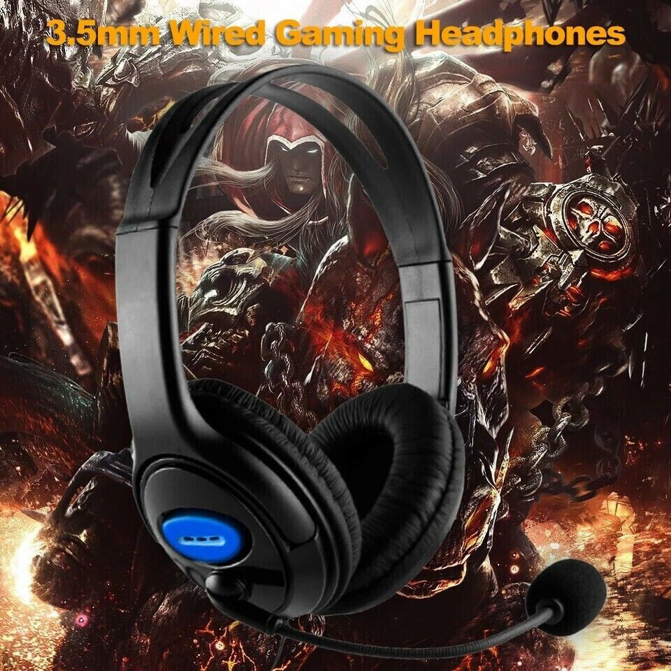 CUFFIE GAMING PER PS4 PC XBOX ONE AURICOLARE CON MICROFONO E CONTROLLO VOLUME