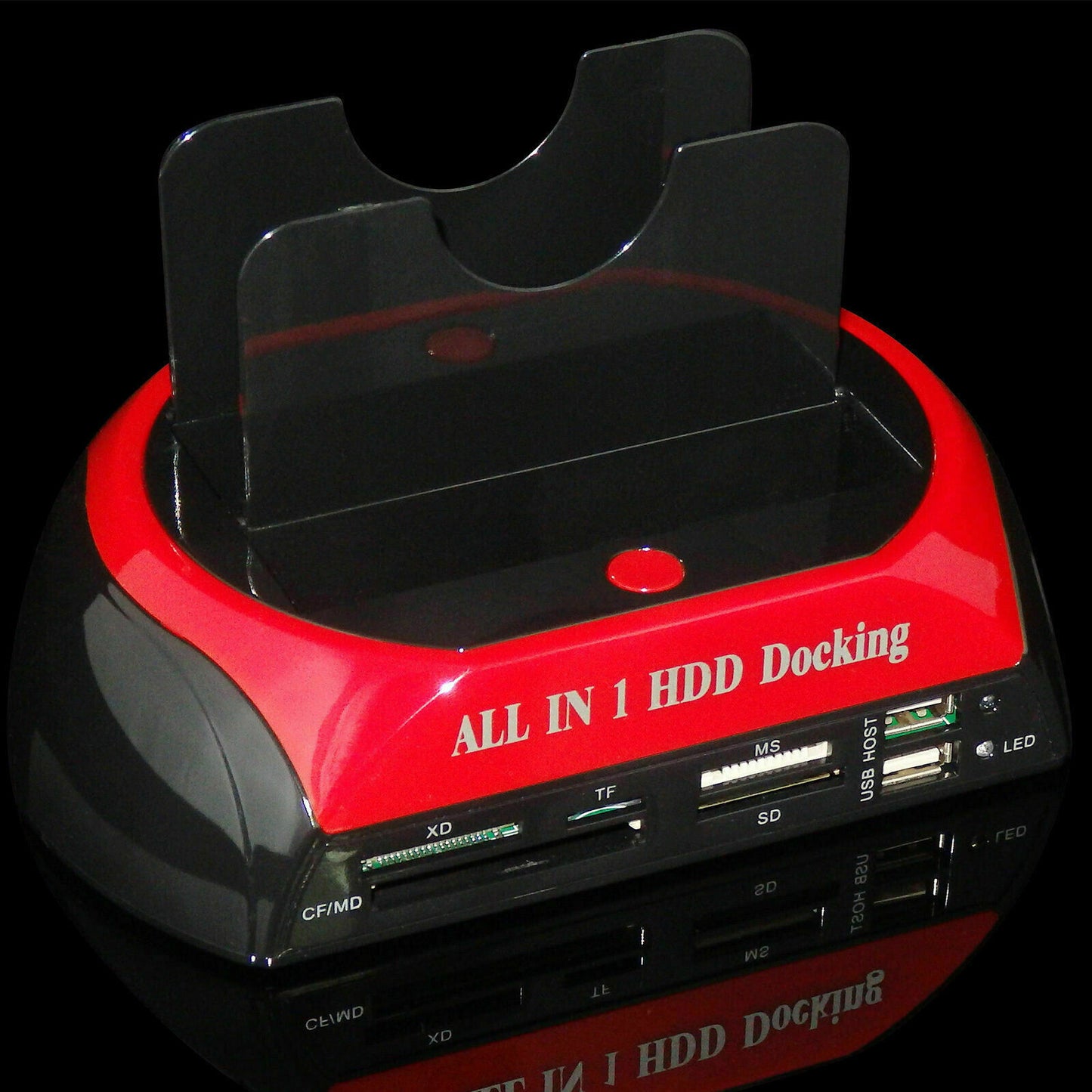 DOCK DOCKING STATION HARD DISK 3,5 2,5 SATA IDE 2 HD HDD BOX CASE USB SD TF MS