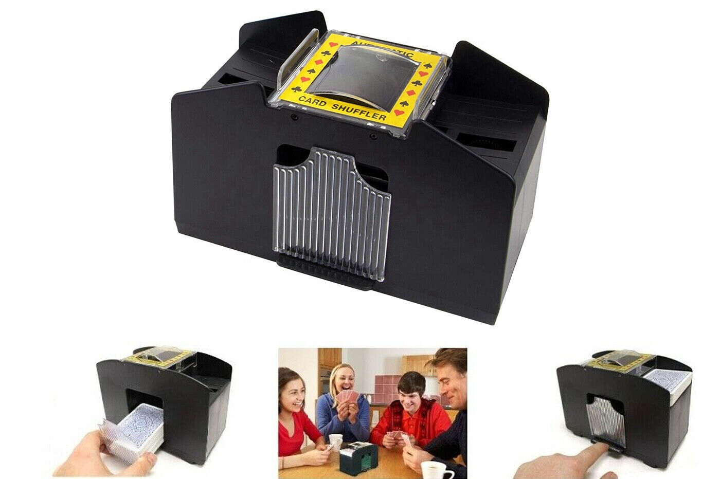 Mescolatore carte automatico 4 mazzi di carte poker gioco mescola a  batterie