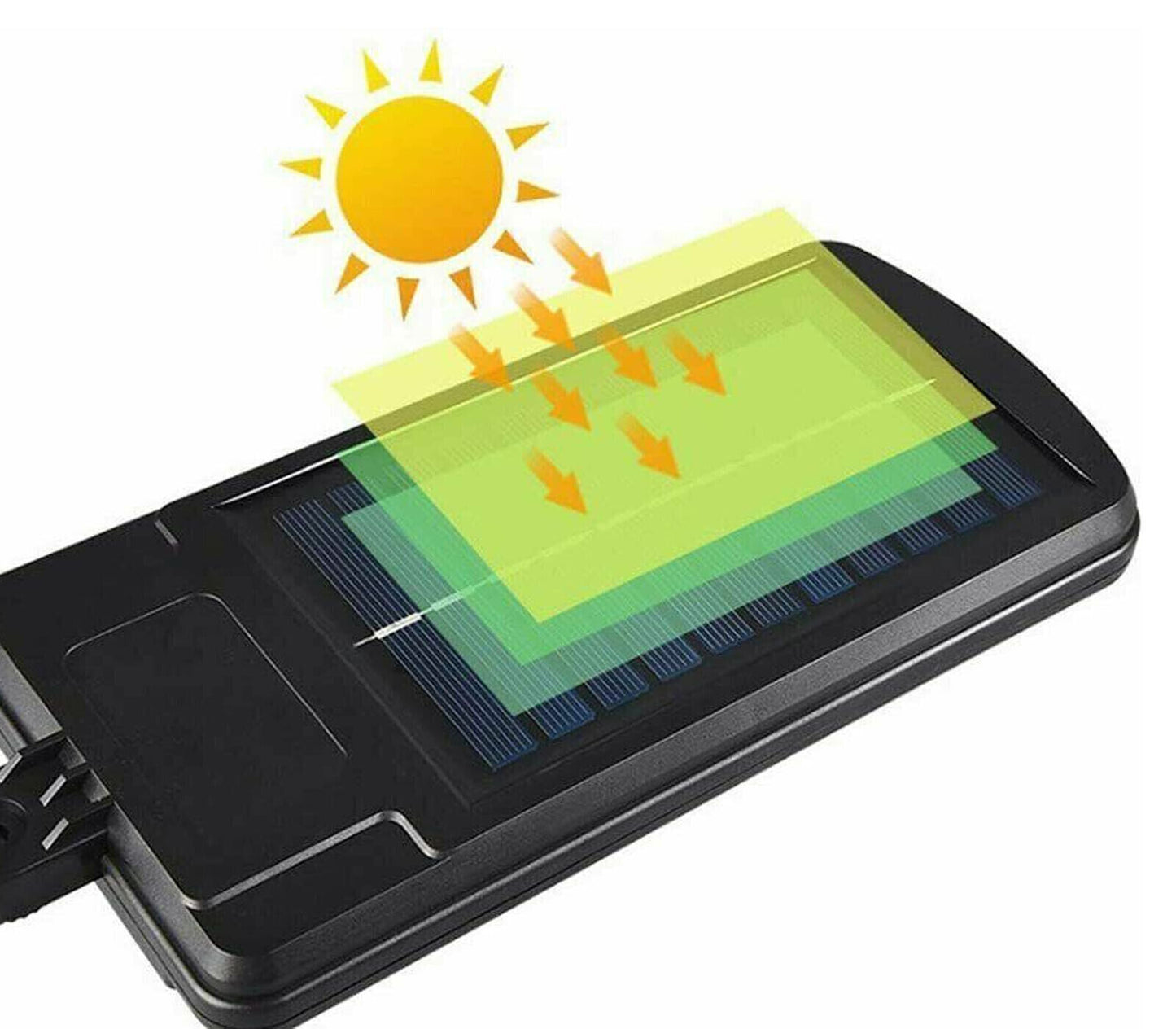 LED-Straßenleuchte, Scheinwerfer, Solarpanel, Bewegungssensor, 6 COB-LEDs 