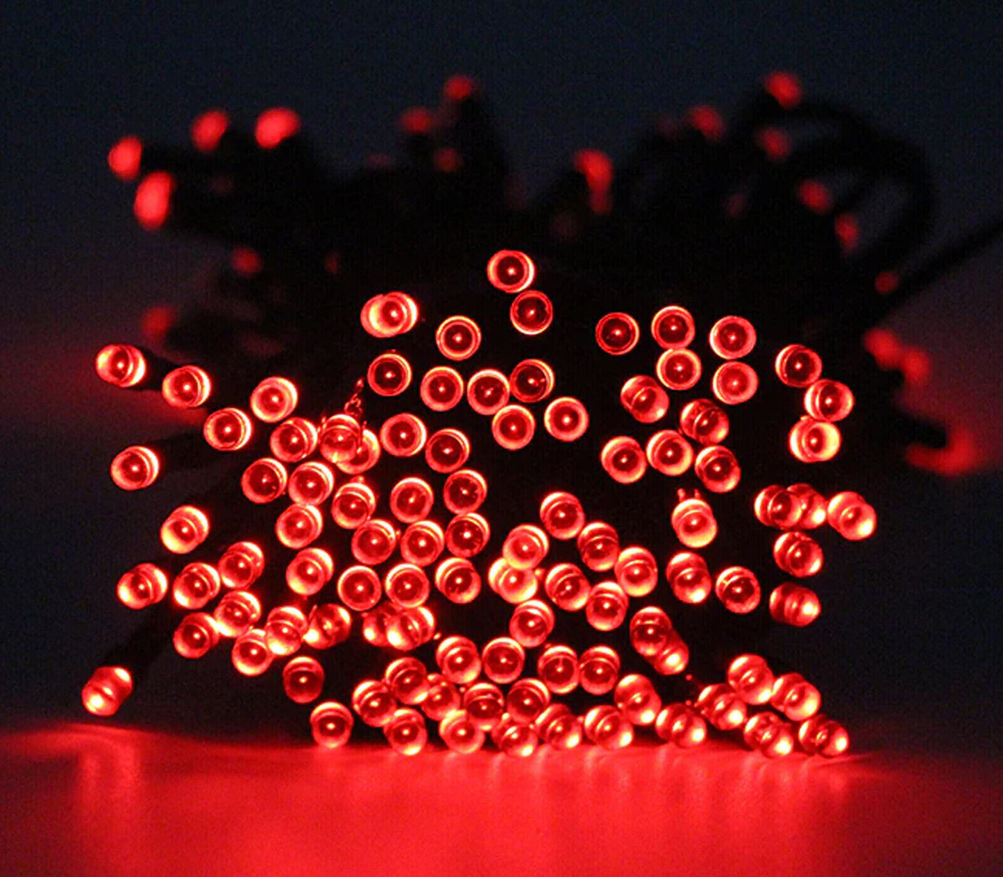 Weihnachtsbaumbeleuchtung, 300 LEDs, Mini-Glühwürmchen, 23 m Lichterkette, rotes Licht