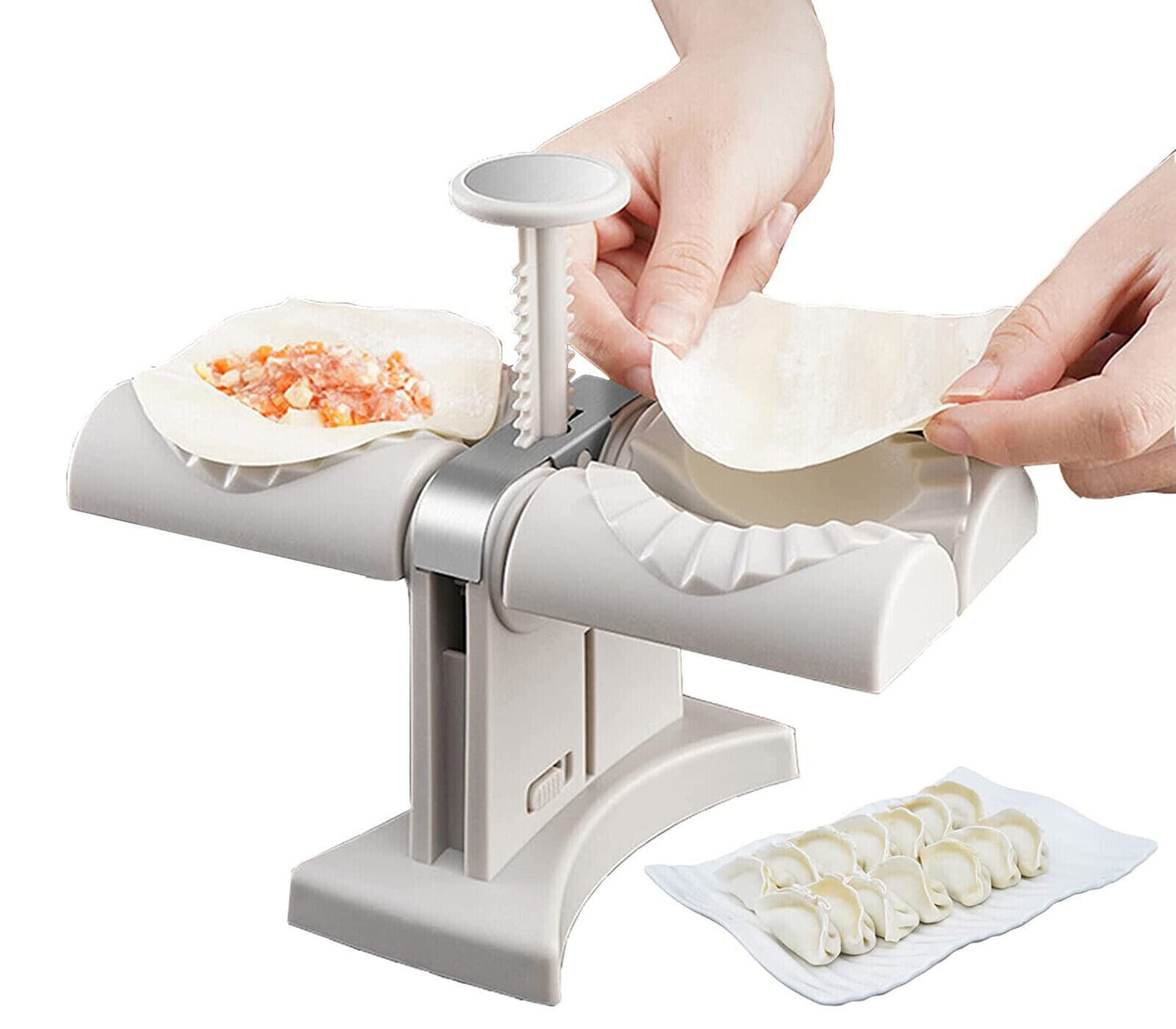 Stampo per Ravioli Cinesi Automatica Macchinetta Doppia Testa Manuale Gnocchi