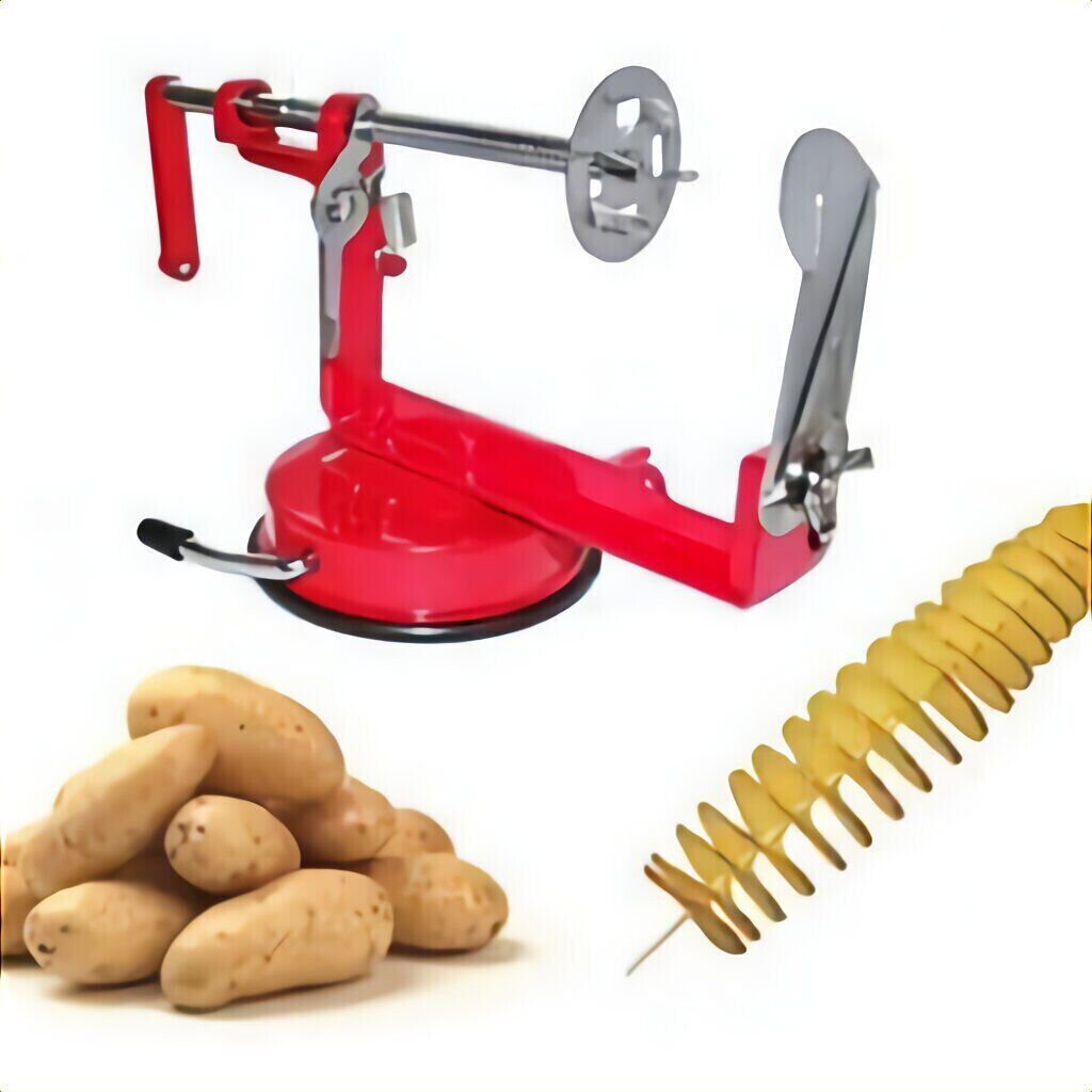 Affetta Taglia Pela Sbuccia Patate A Spirale Manuale Spiedini Di Patate Acciaio