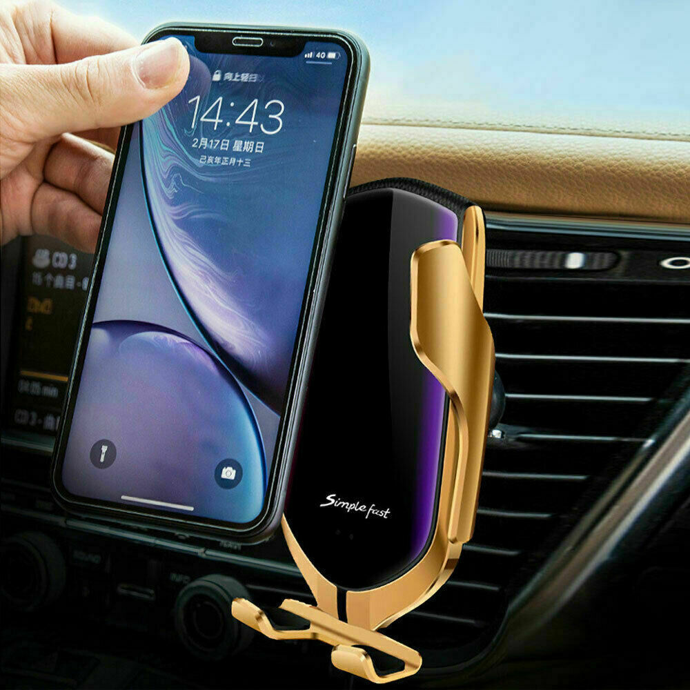 Caricabatterie da auto supporto ricarica wireless sensore apertura SMART r1 rs1