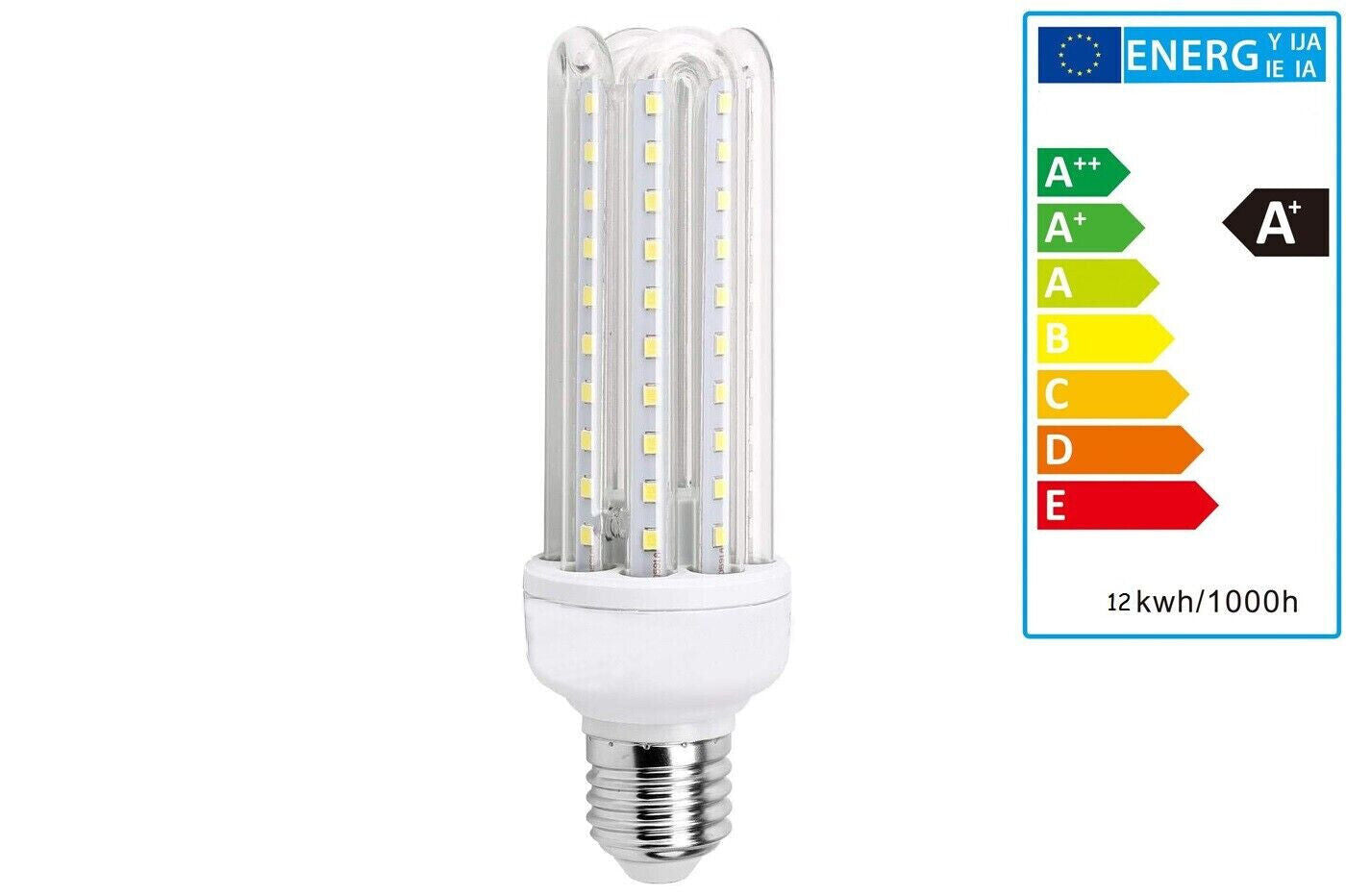 Lampadina led 12W smd luce fredda 6000k attacco E27 iris illuminazione casa