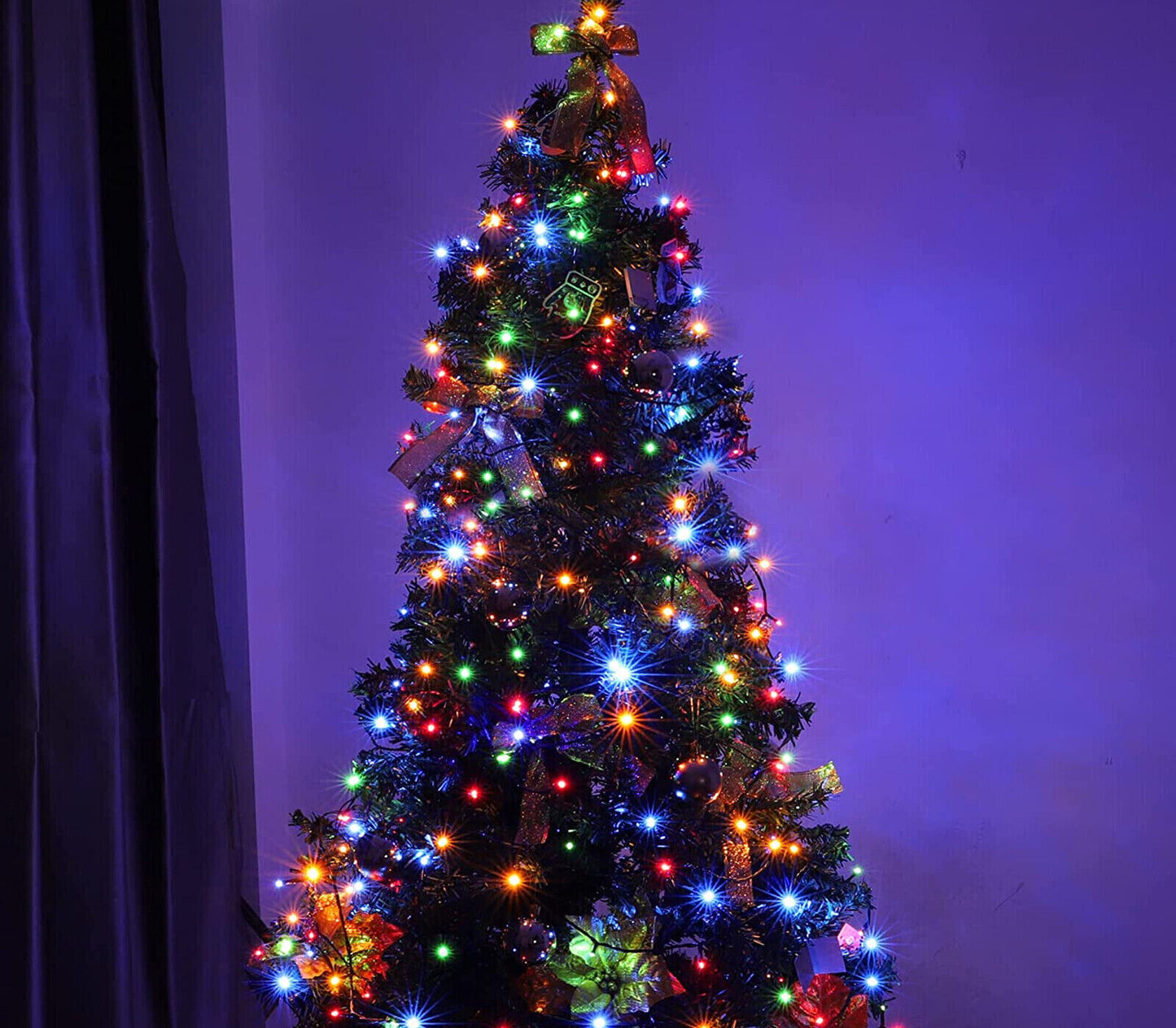 Luci Per Albero Di Natale 500LED Minilucciole RGB 35MT Catena Luminosa Natalizia