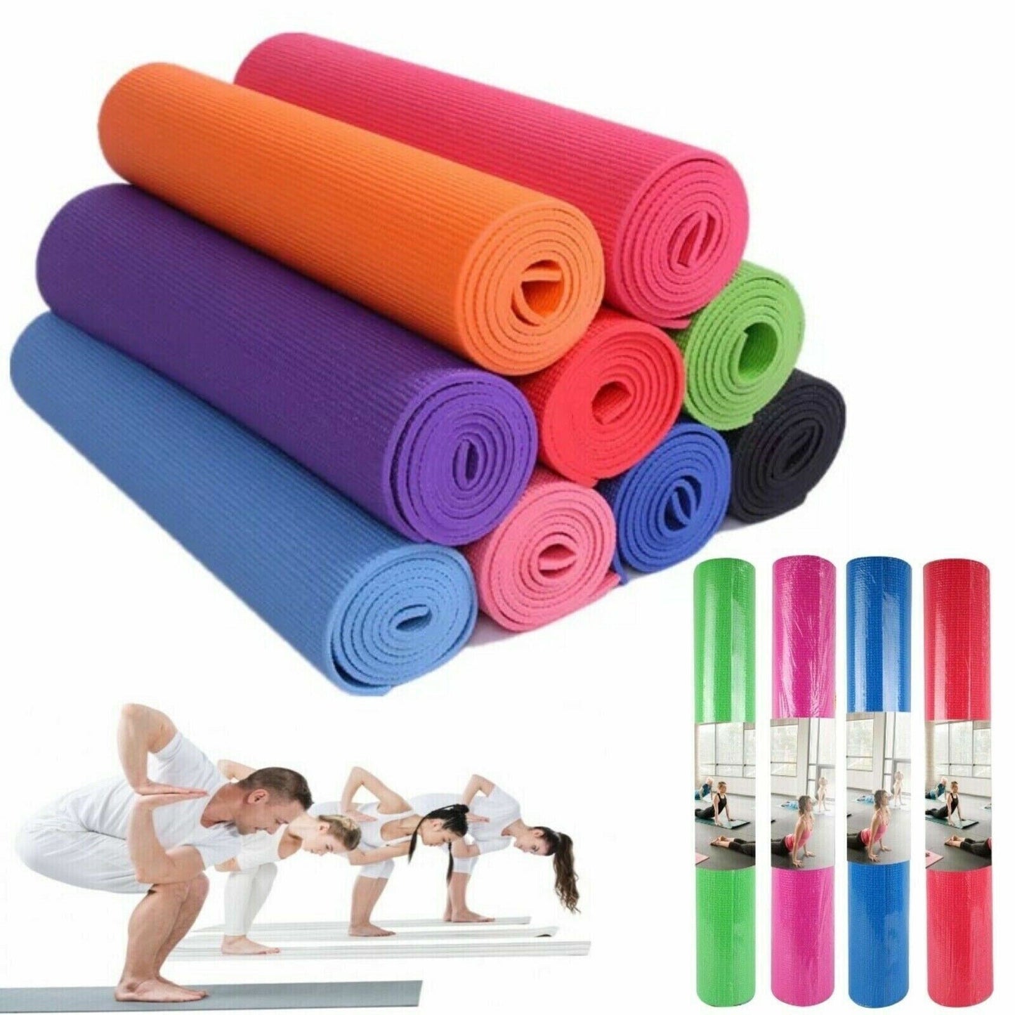 TAPPETINO YOGA FITNESS TAPPETO PALESTRA AEROBICA PER GINNASTICA MATERASSINO