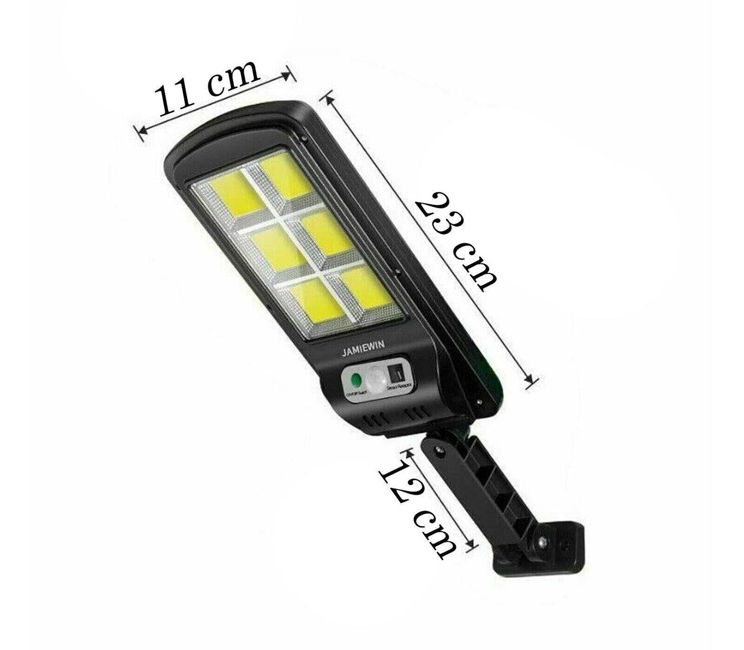 LED-Straßenleuchte, Scheinwerfer, Solarpanel, Bewegungssensor, 6 COB-LEDs 