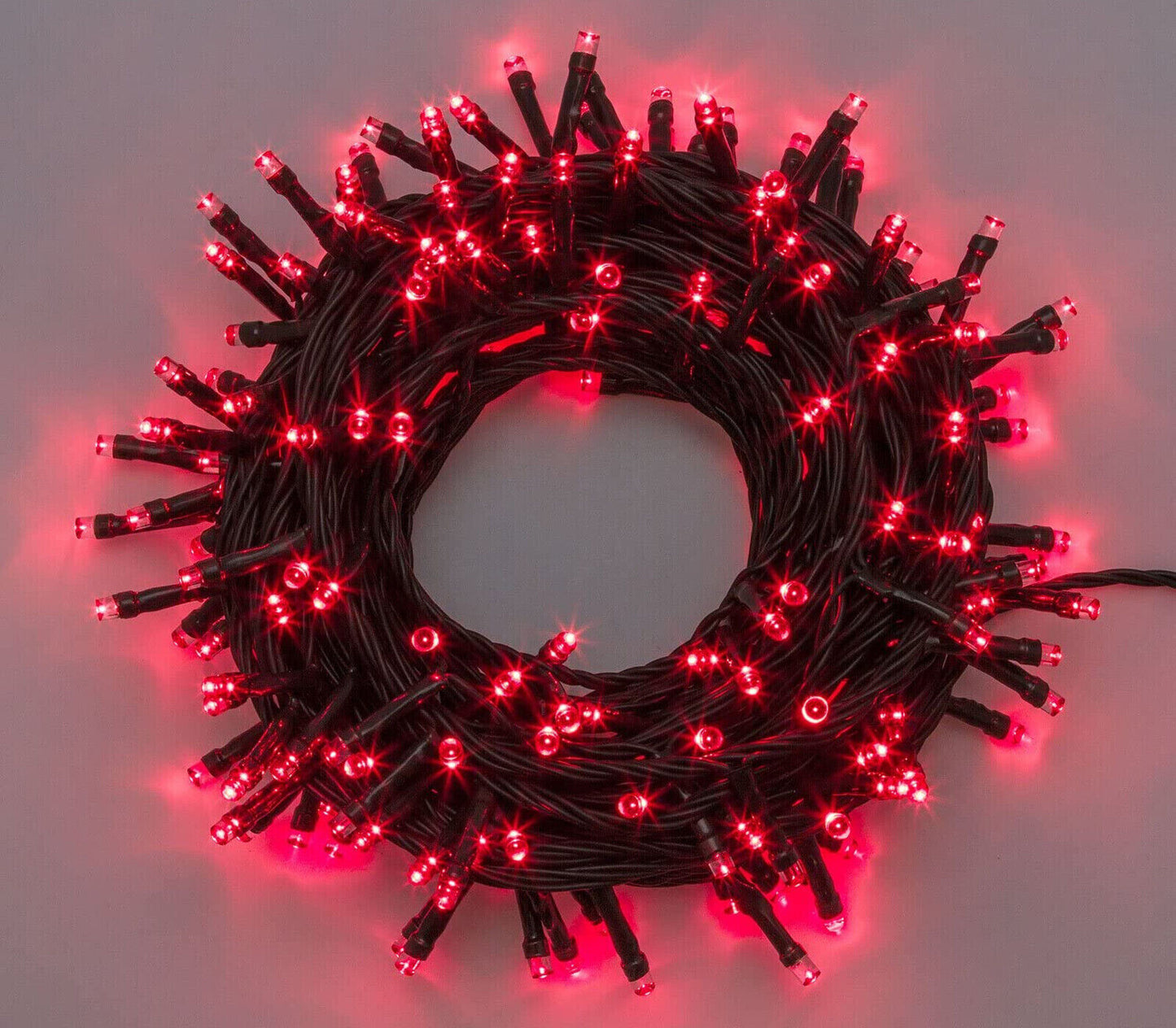 Weihnachtsbaumbeleuchtung, 300 LEDs, Mini-Glühwürmchen, 23 m Lichterkette, rotes Licht