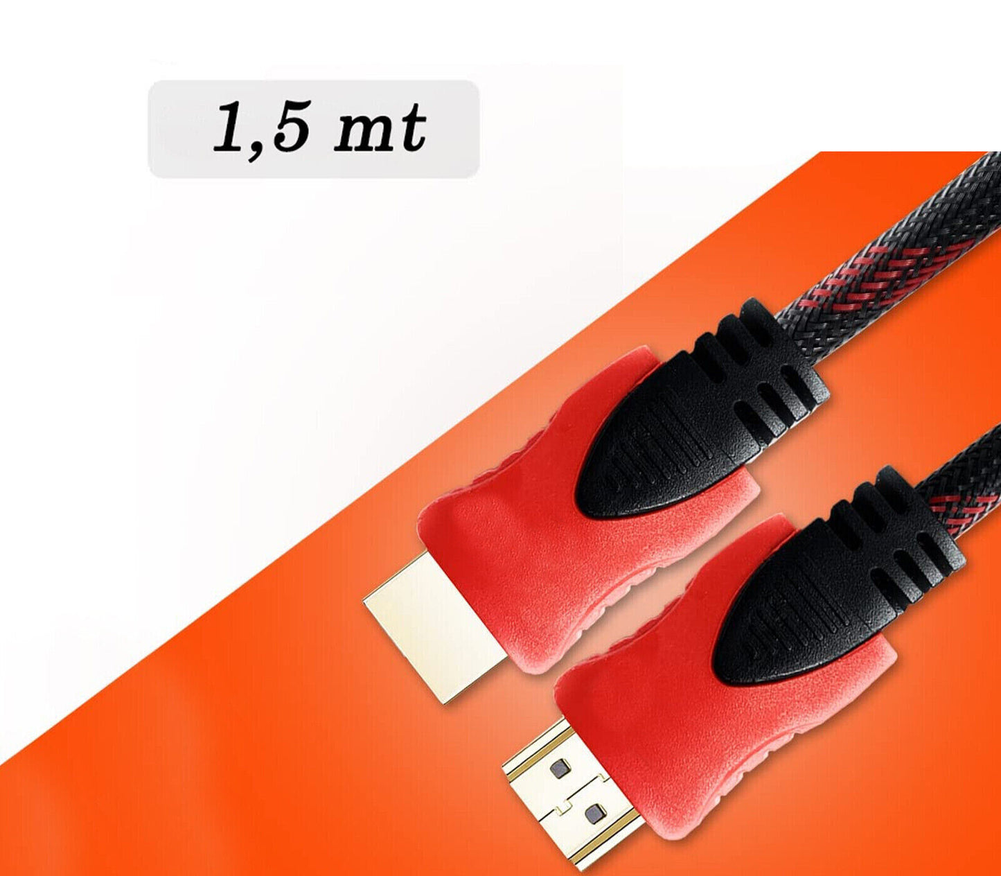 Cavo HDMI 4K ULTRA HD 1,5 Metri Maschio Maschio Versione 2.0