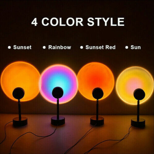 Sunset Projection Lamp 360 Lampada Proiettore Tramonto DECORAZIONE LED USB Luce