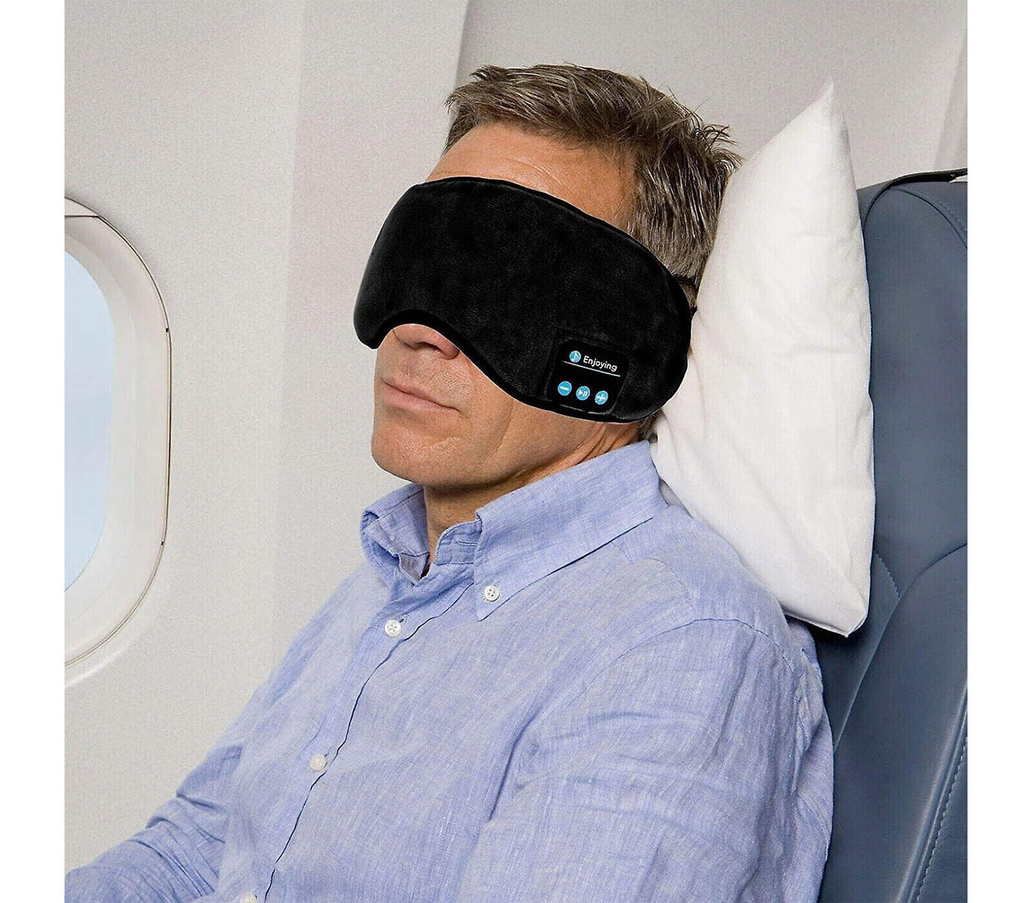 Maschera Fascia Bluetooth Per Occhi Maschera Viaggio Cuffie Wireless Sonno Q-YZ1