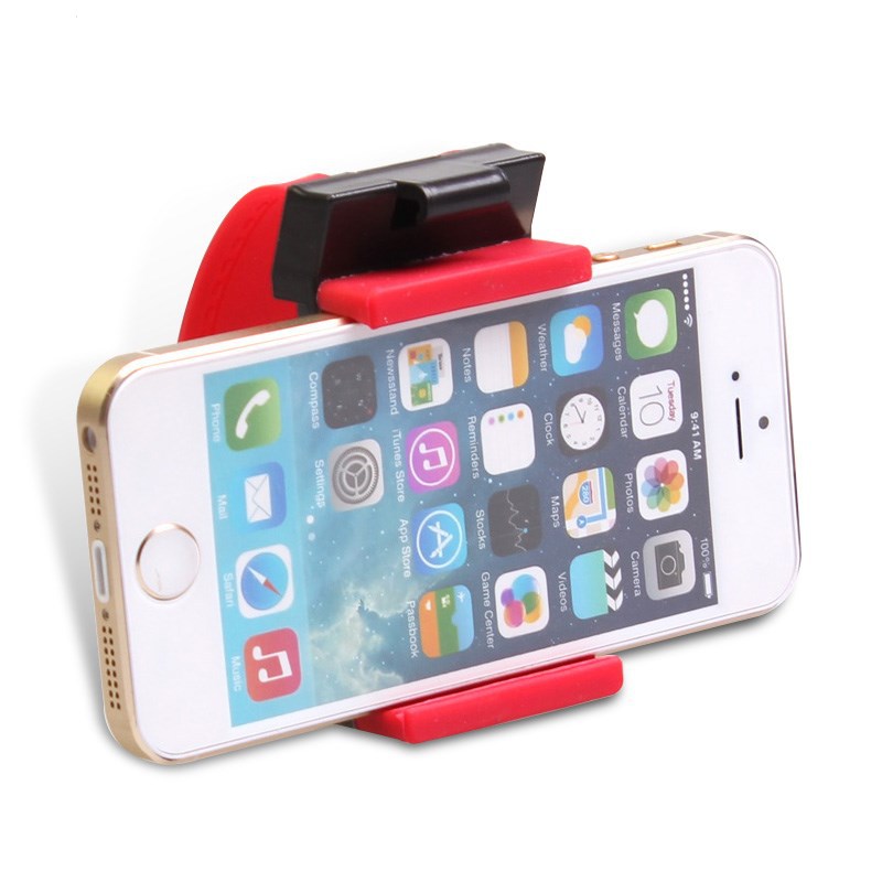 Supporto Portatile Universale Portatile/Clip / Presa Hands Free per Volante per iPhone13/ 12/11/X/8 Samsung S20/S10 con Schermo Piatto da 5,5 Pollici / 13,97 cm