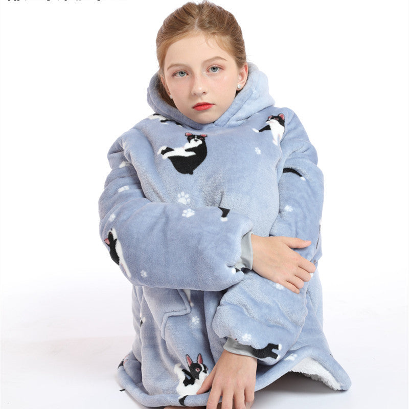 Modelli Bambini - Coperta Felpa Con cappuccio oversize