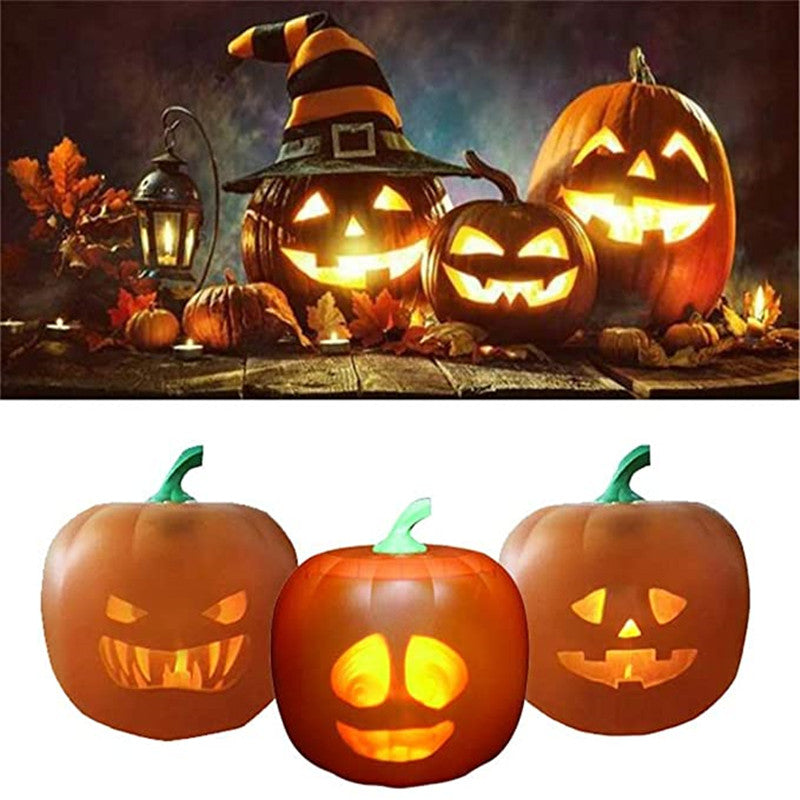 Halloween Flash Talking Geanimeerde LED-pompoenprojectielamp Geanimeerde pompoen met ingebouwd projectorlicht