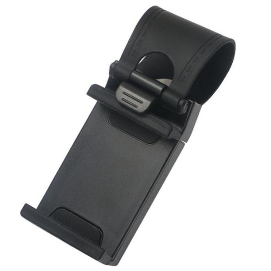 Supporto Portatile Universale Portatile/Clip / Presa Hands Free per Volante per iPhone13/ 12/11/X/8 Samsung S20/S10 con Schermo Piatto da 5,5 Pollici / 13,97 cm