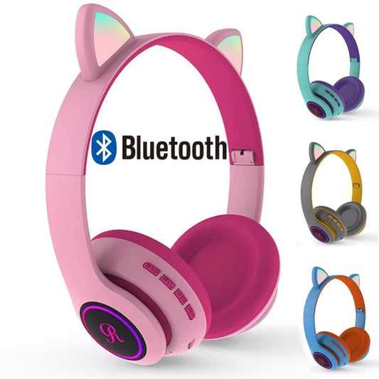 Cuffie BLUETOOTH con orecchio di gatto