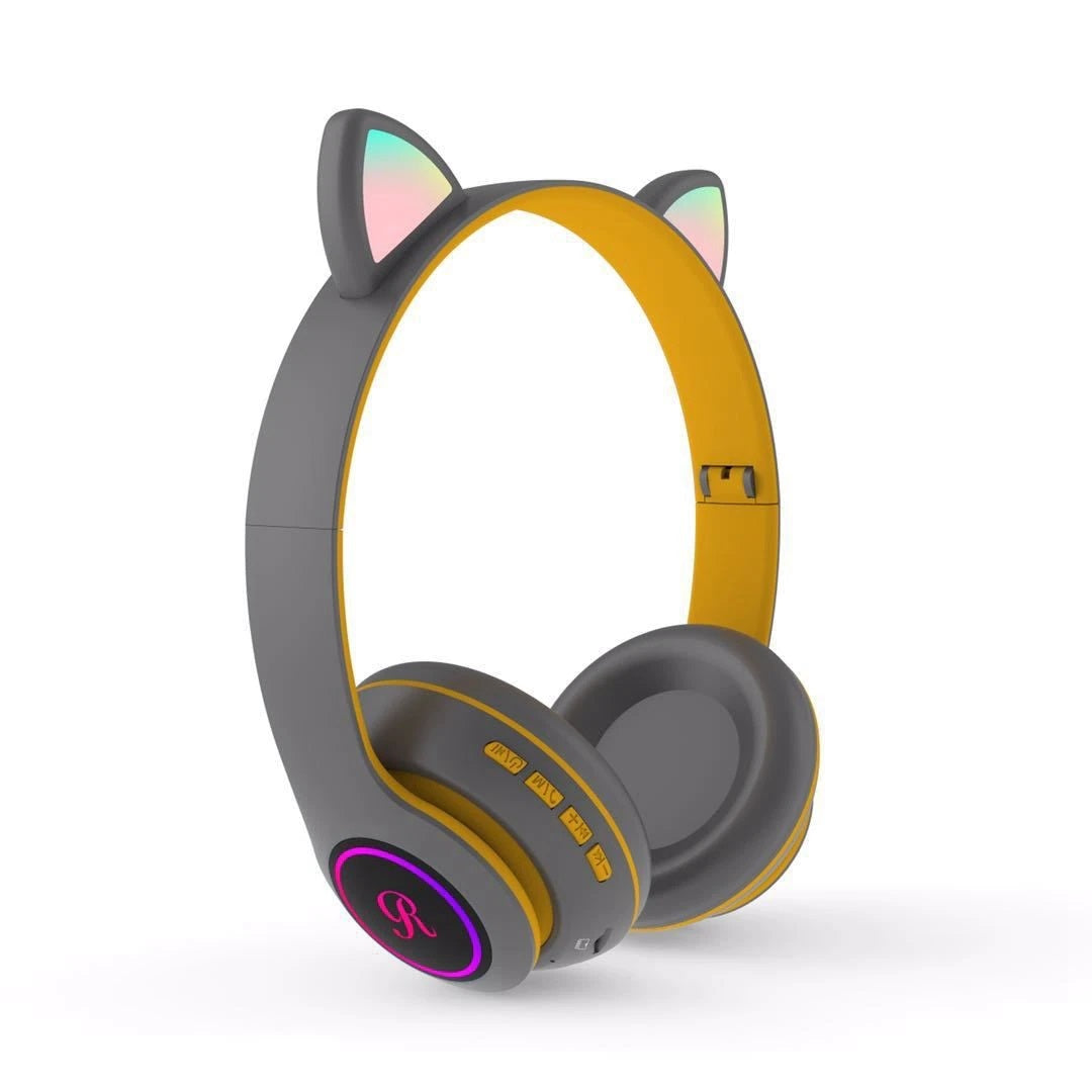 Cuffie BLUETOOTH con orecchio di gatto